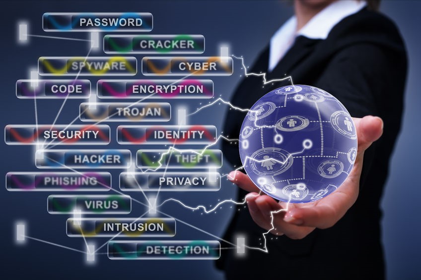 Xarxes socials internet i concepte seguretat cibernètic